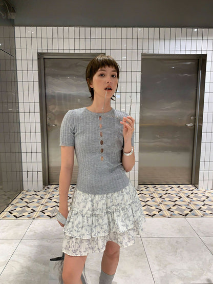 Early autumn hot girl, fitted sweater girl