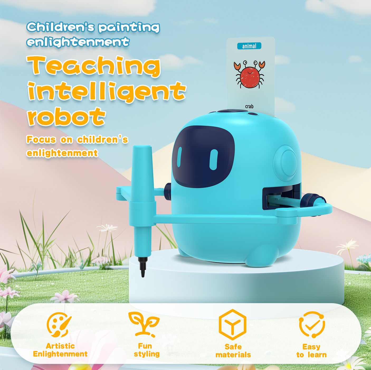 Early Education Smart Painting Robot for Kids