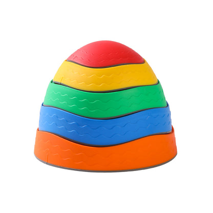 Early education toy circular stepping balance bridge stone