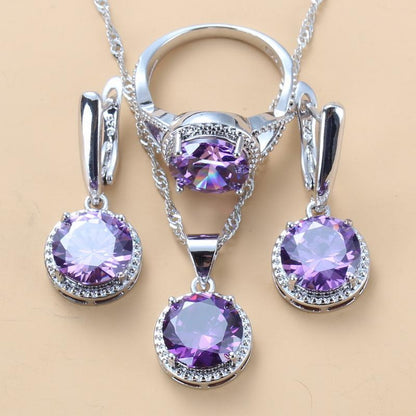 Earring and ring three-piece