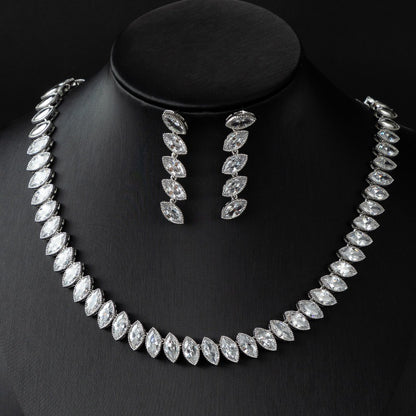 Earrings and necklace jewelry