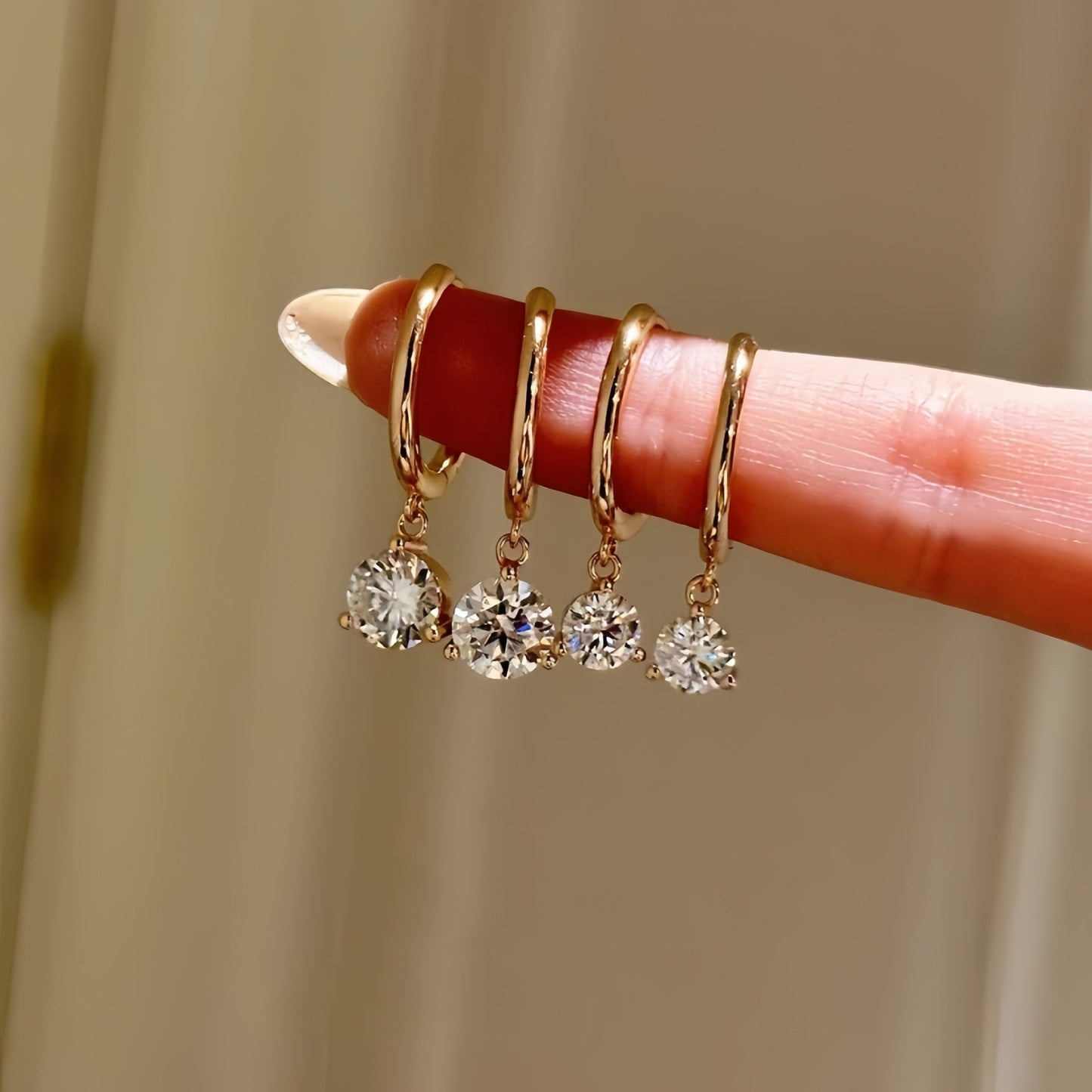 Earrings Zircon