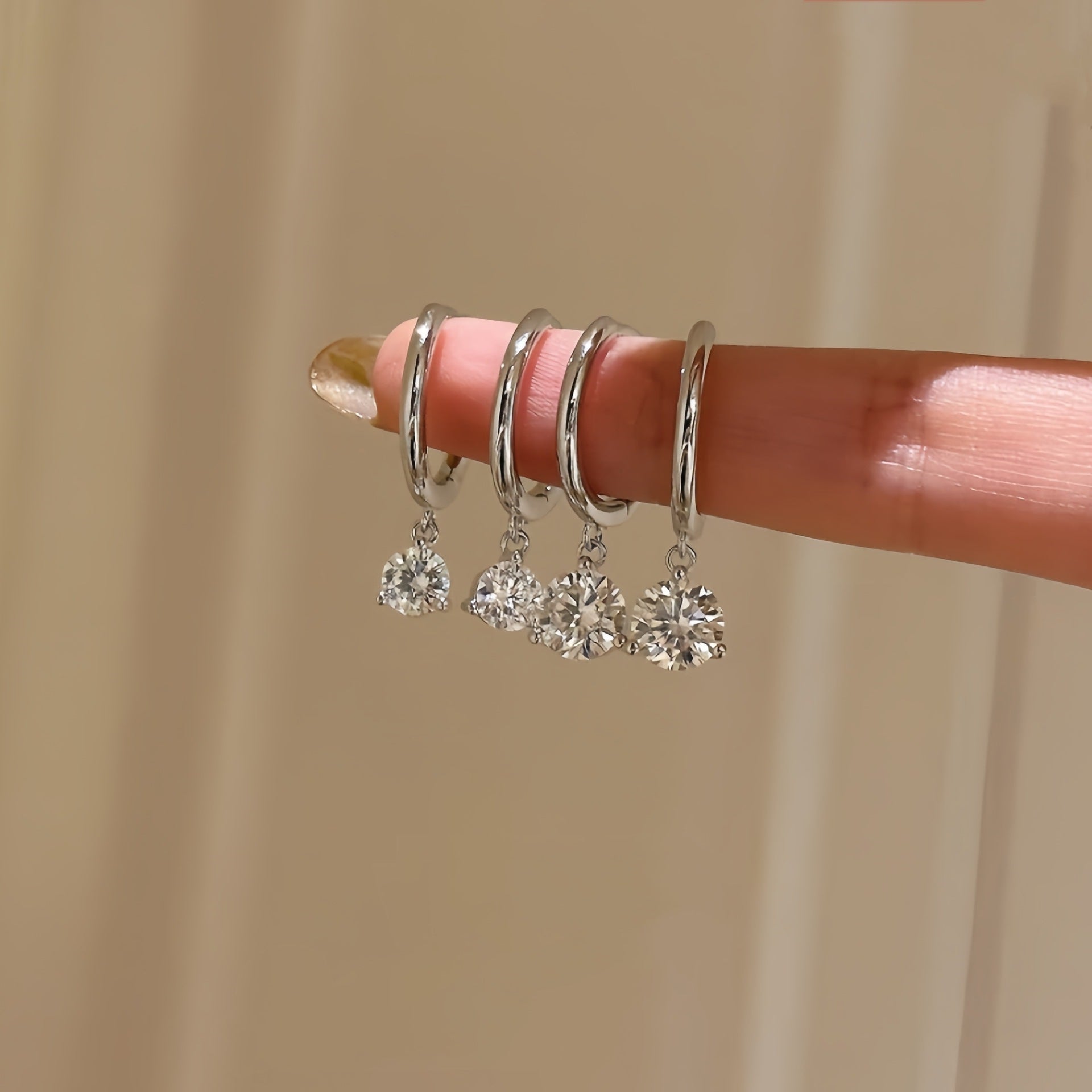 Earrings Zircon