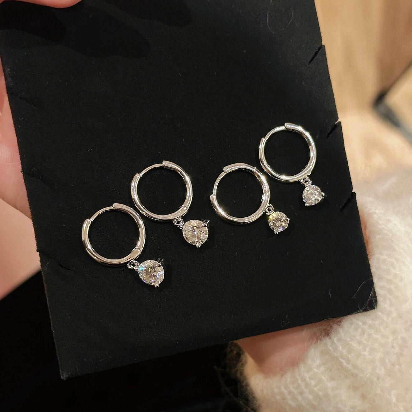 Earrings Zircon