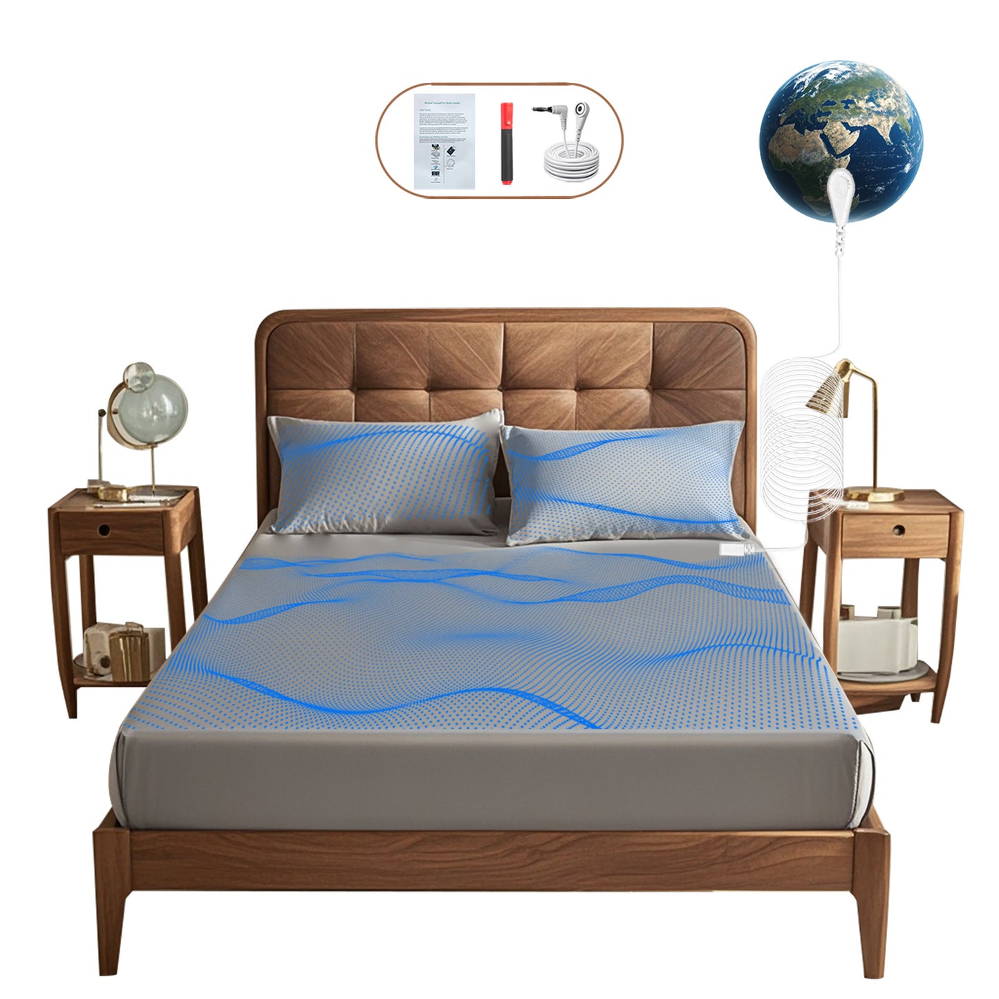Earthing gas sheets