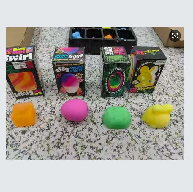 Easter Squishy Toy Blind Box with Golden Eggs