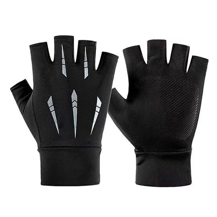 Buy Summer Ice Silk Half-Finger Gloves With Non-Slip Grip Online