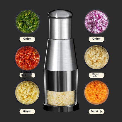 Buy Garlic Crusher Onion Chopper Manual Vegetable Press Tool Pro