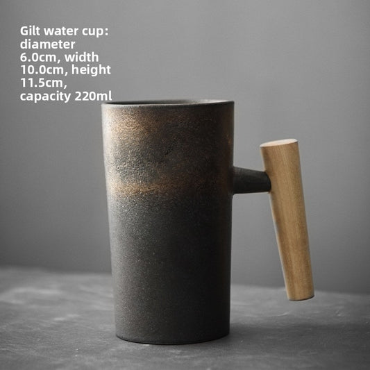 Japanese-style Handmade Stoneware Coffee Cup