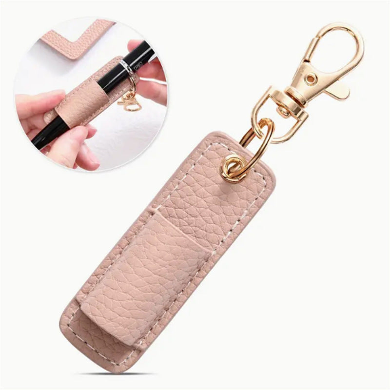 Creative Neck-Hanging Pen Holder With Keychain for Students