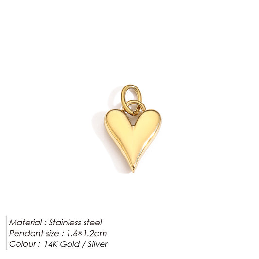 Stainless Steel Necklace Ring Earrings Set with Diamonds