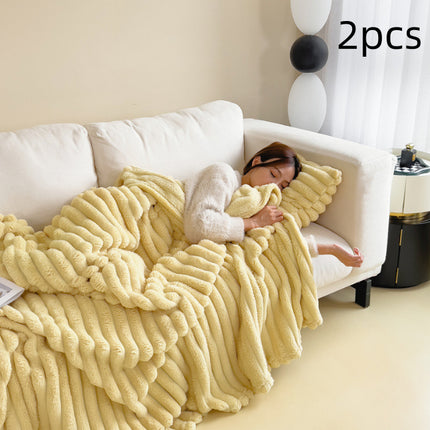 Buy Soft Velvet Fur Blanket Soft Thickening Fur Blanket for Bed