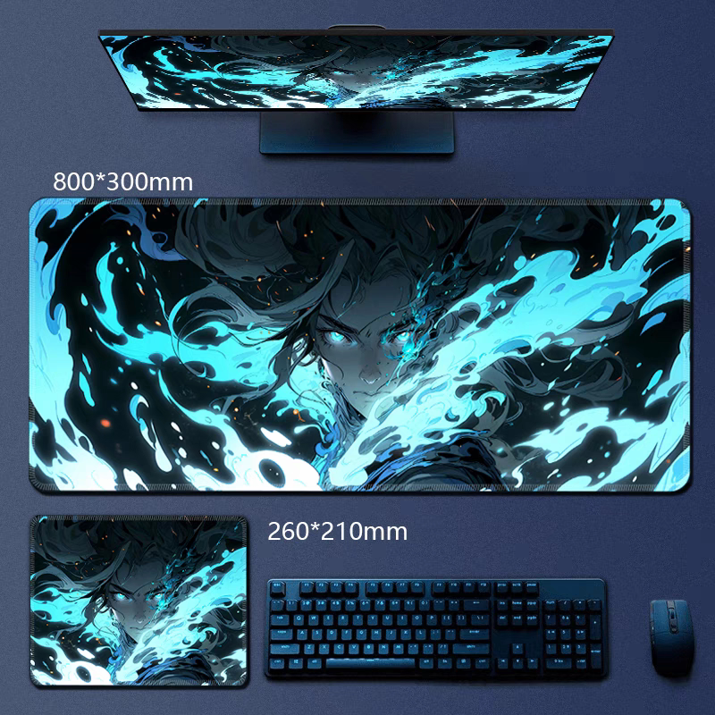 Anime Design Large Mouse Pad for Gaming and Office Desk Setup