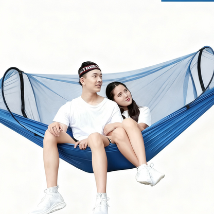 Automatic Quick Opening Mosquito Proof Camping Hammock