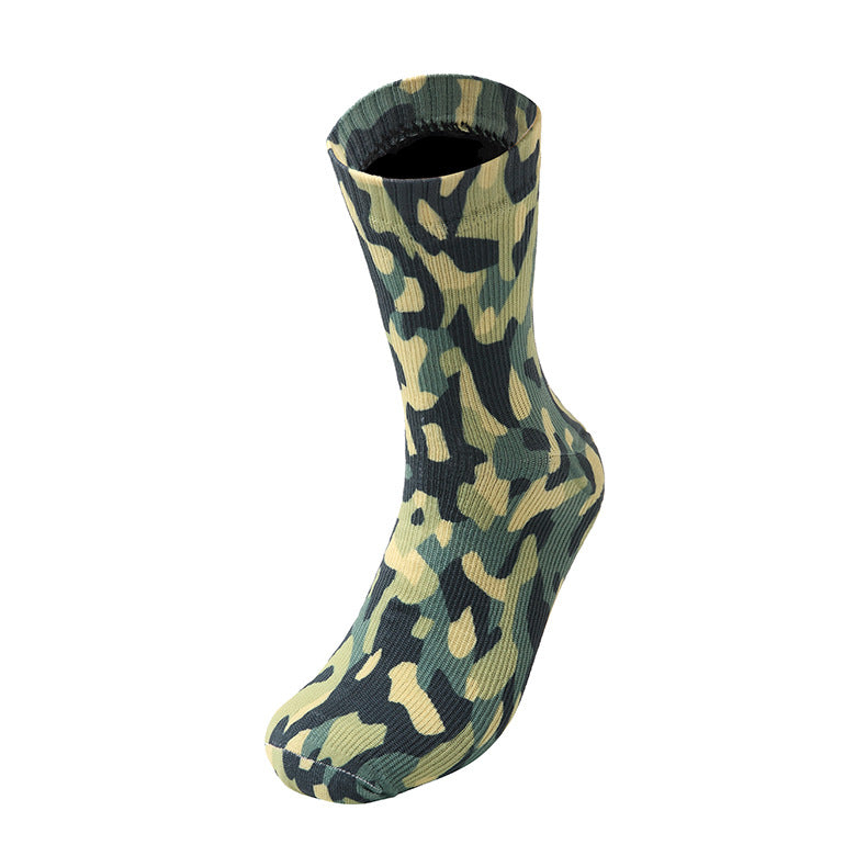 Buy Mens Camouflage Waterproof All-Cotton Hiking Socks