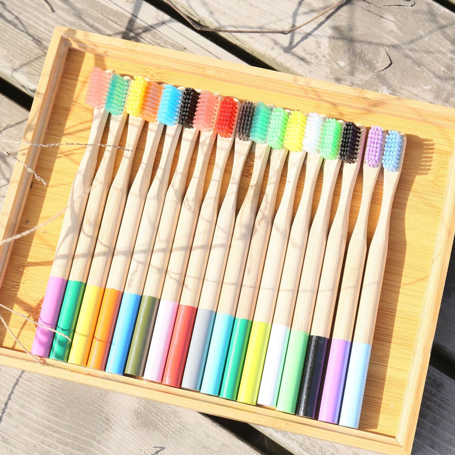 Eco-Friendly Bamboo Charcoal Toothbrush with Soft Bristles
