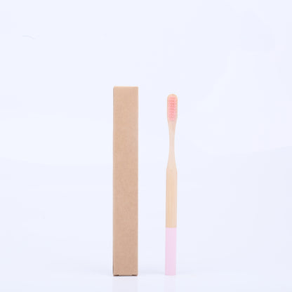 Eco-Friendly Bamboo Charcoal Toothbrush with Soft Bristles