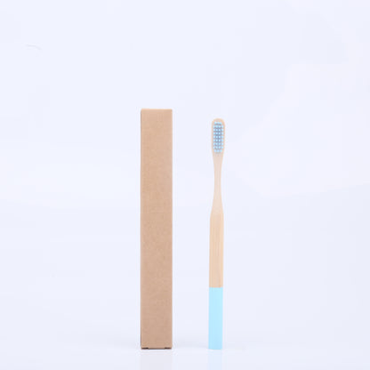 Eco-Friendly Bamboo Charcoal Toothbrush with Soft Bristles