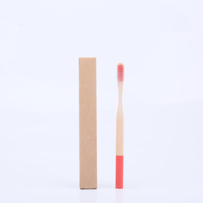 Eco-Friendly Bamboo Charcoal Toothbrush with Soft Bristles