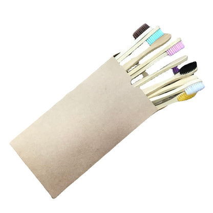 Eco-Friendly Bamboo Toothbrush with Soft Bristles for Adults