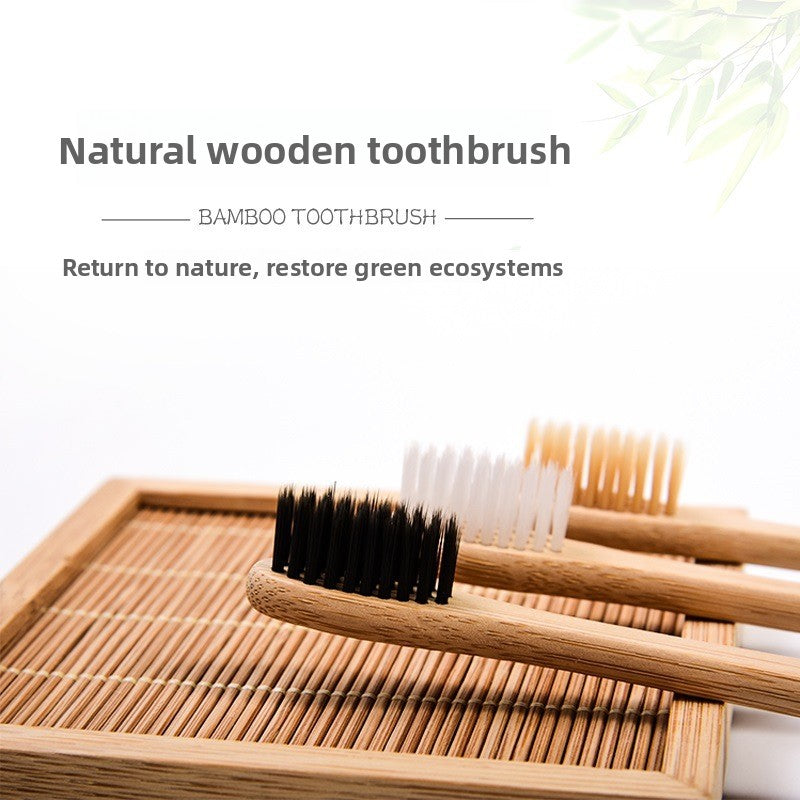 Eco Friendly Bamboo Toothbrush with Soft Bristles