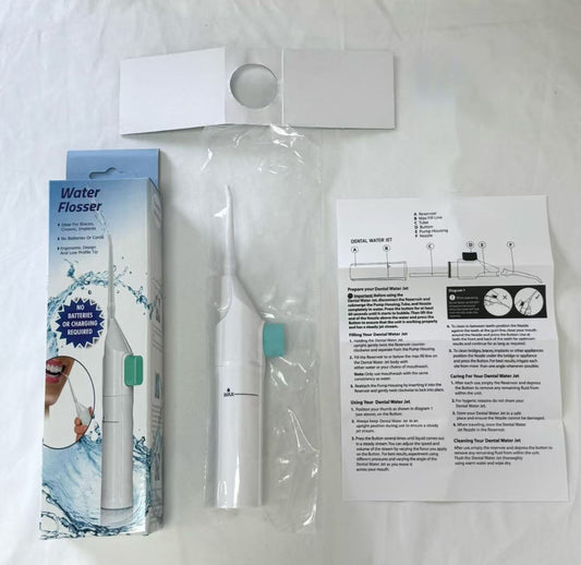 Portable Manual Dental Water Flosser for Daily Oral Care
