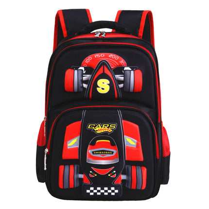 Three Dimensional Car Trolley School Bag & Boys Kids Backpack