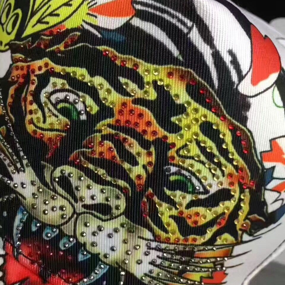 ED HARDY Embroidered Tiger Skull Baseball Cap