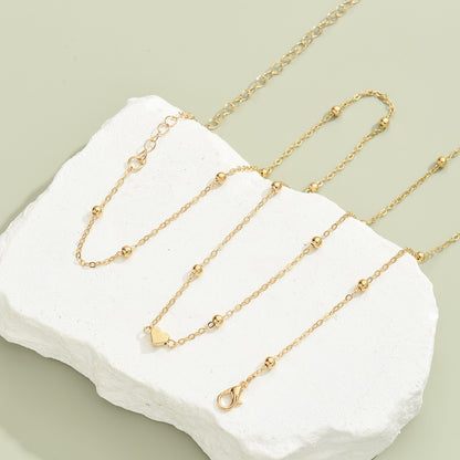 Buy Heart Shaped Bead Waist Chain Golden Alloy Summer Accessory