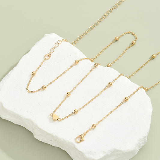 Buy Heart Shaped Bead Waist Chain Golden Alloy Summer Accessory