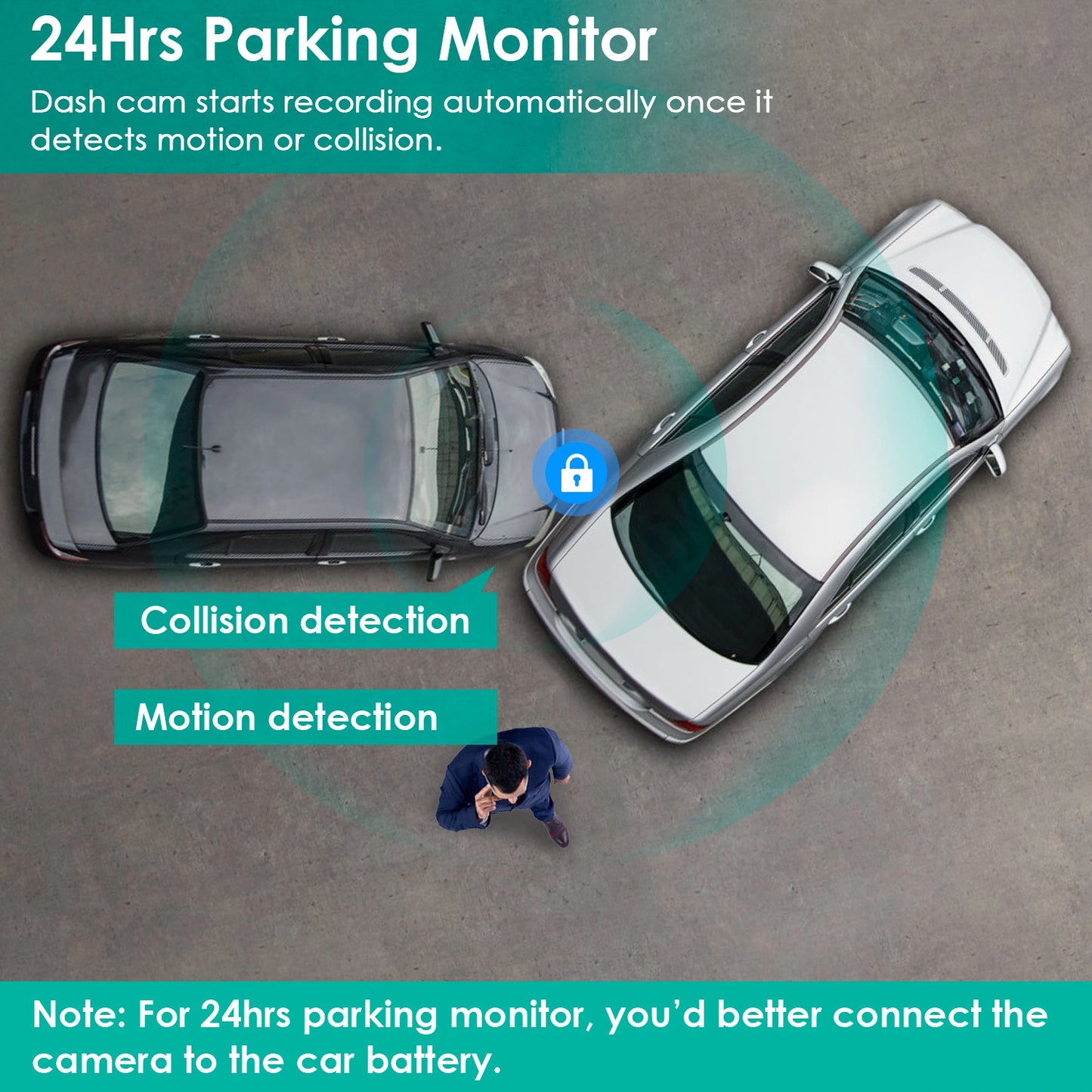 3 Channel Car Dash Cam with G Sensor and Motion Detection
