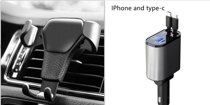 Metal Car Charger 100W Fast USB & TYPE-C Adapter for Your Car