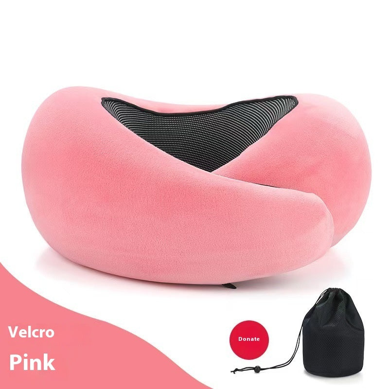 Soft Memory Foam Travel Neck Pillow –U-Shape Adjustable