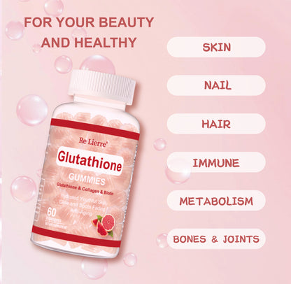 Grapefruit Flavored Glutathione Collagen Gummies for Glow