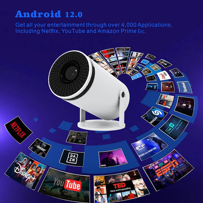 Portable Mini 4K HD Projector Bluetooth Home Theater Y5S