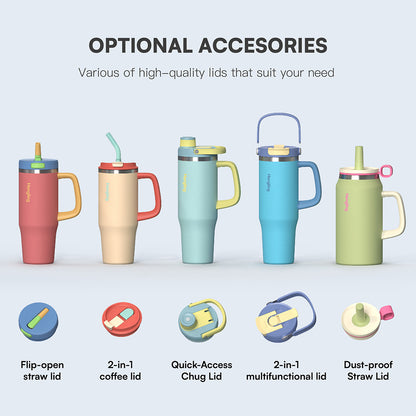 Multifunctional Stainless Steel Tumbler with Handle