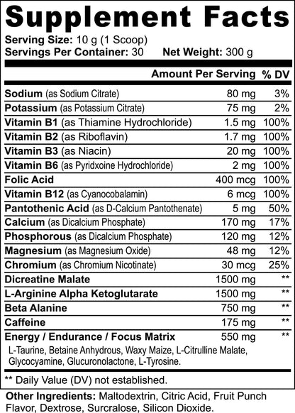 Nitric Shock Pre-Workout – Boost Strength, Energy & Endurance