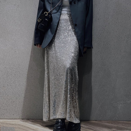 Buy High-Density Sequin Midi Skirt for Women – Social Media Hit