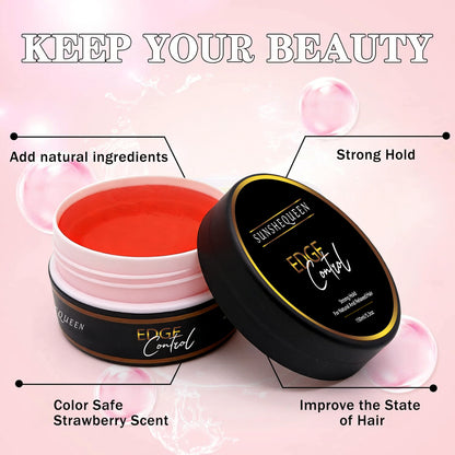 Edge Control Hair Wax Strong Hold Styling Gel