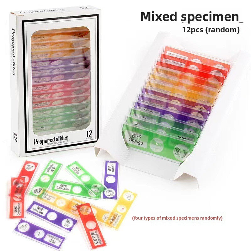 Educational Biological Microscope Toy Kit with Specimen Slices