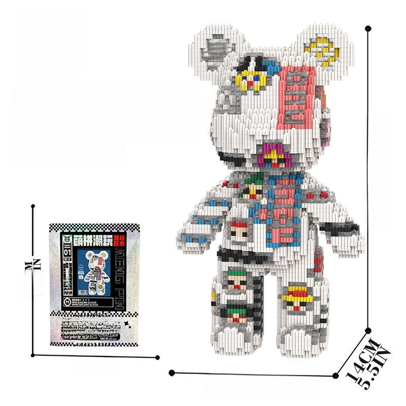 Educational DIY Building Blocks with Cute Bear Design