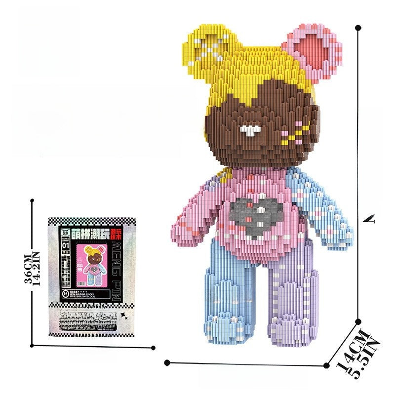 Educational DIY Building Blocks with Cute Bear Design