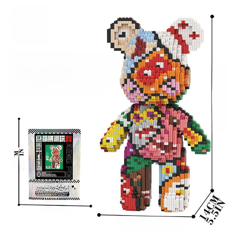 Educational DIY Building Blocks with Cute Bear Design