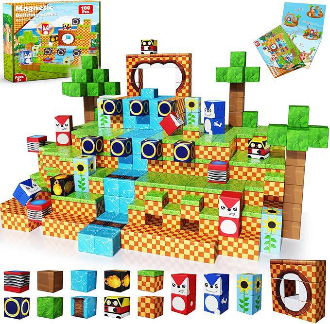 Educational Magnetic Building Blocks for Children