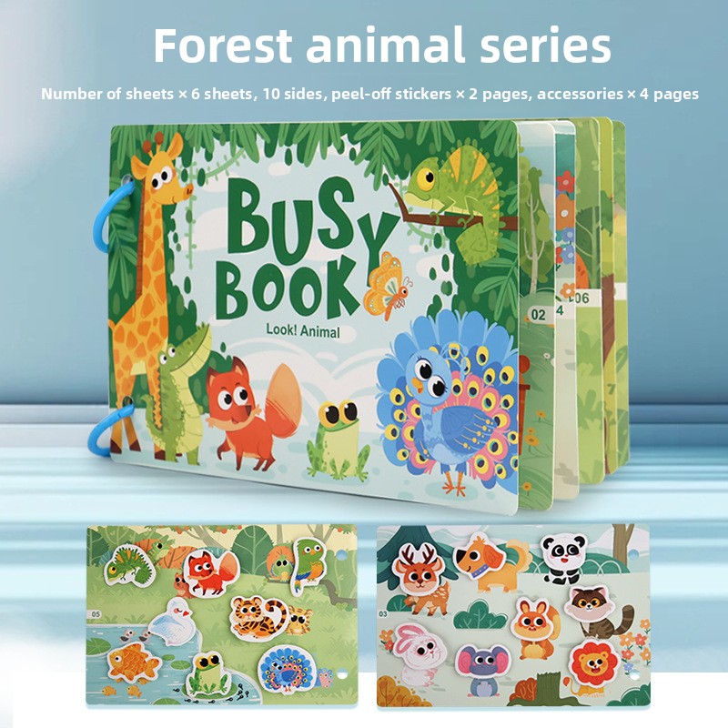 Educational Quiet Sticker Book