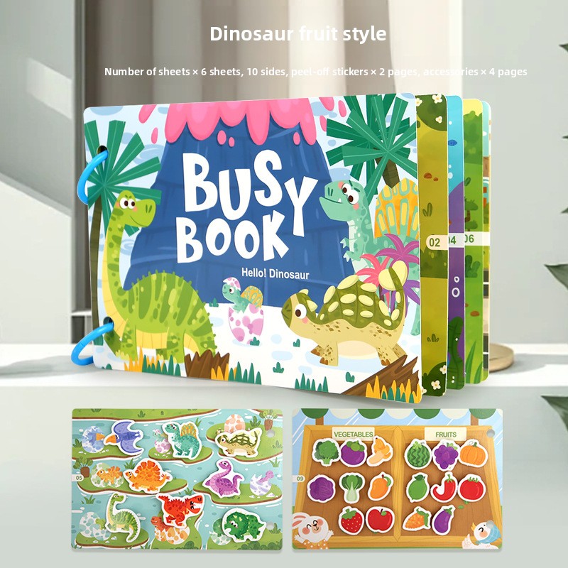 Educational Quiet Sticker Book