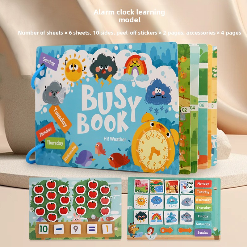Educational Quiet Sticker Book