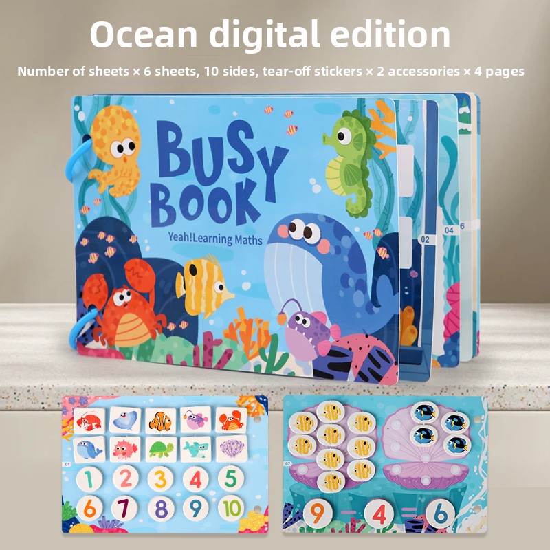 Educational Quiet Sticker Book