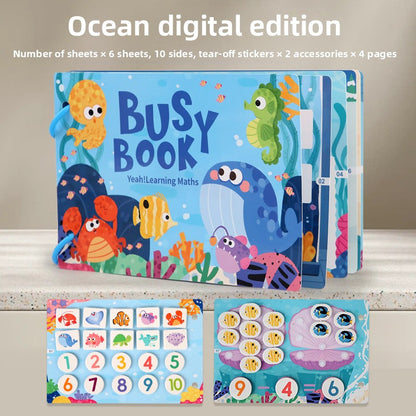 Educational Quiet Sticker Book