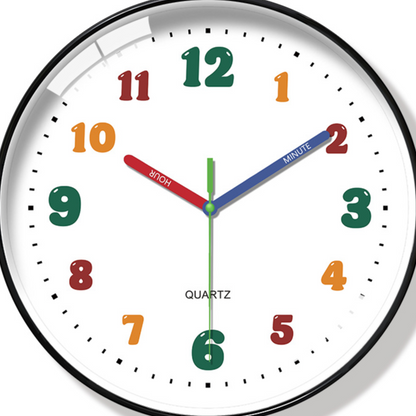 Educational Silent Wall Clock
